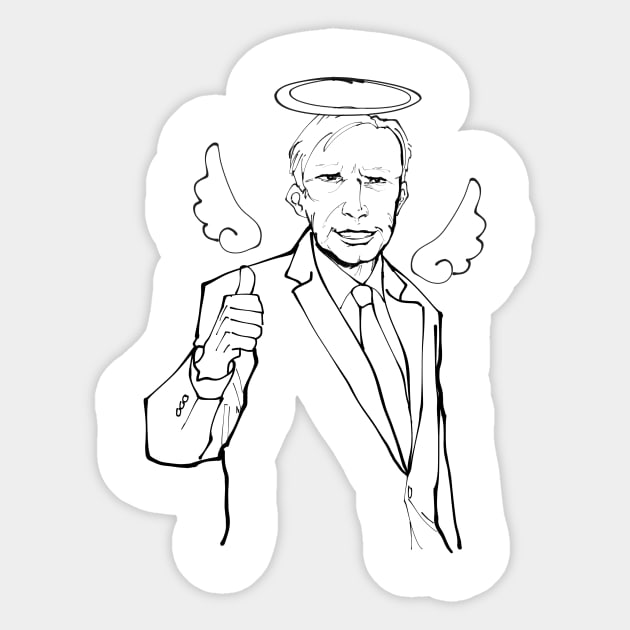 Joseph Lieberman illustration Sticker by Bread Barcc